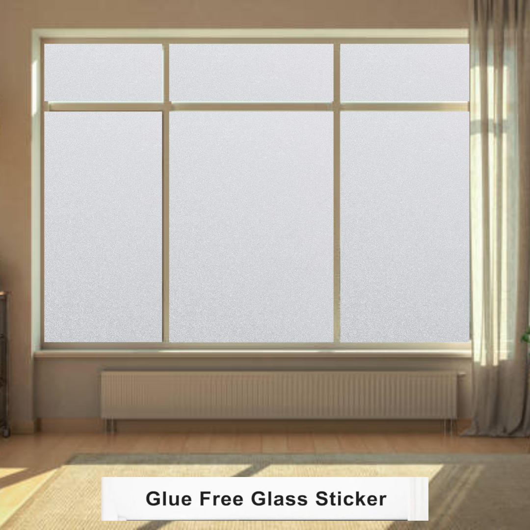 Wallnest Privacy Window Film, Frosted Static Cling Glass Film,rivacy Vinyl Frosted Window Self Adhesive Static Cling Glass Film Anti-UV Window Sticker Non Adhesive