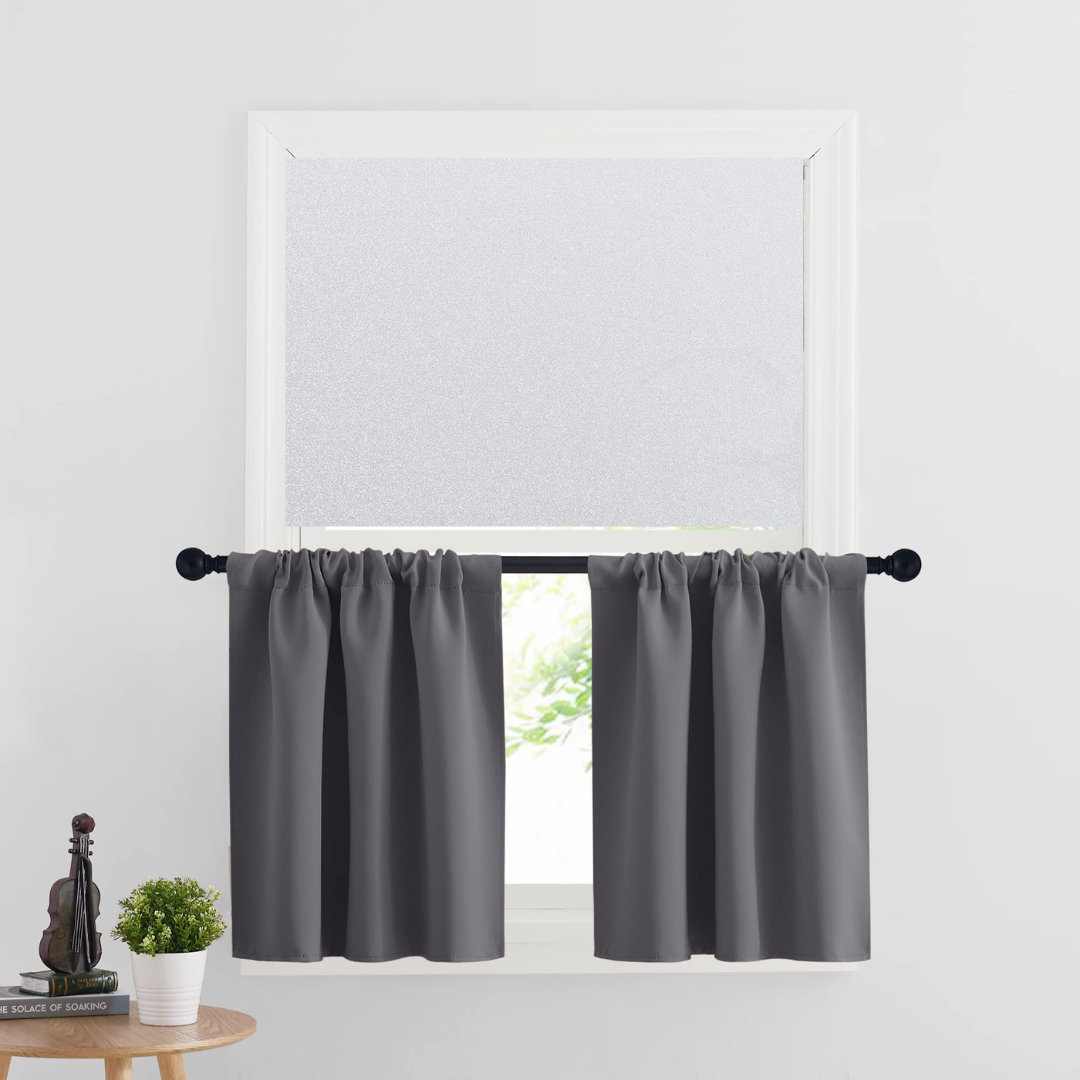 Wallnest Privacy Window Film, Frosted Static Cling Glass Film,rivacy Vinyl Frosted Window Self Adhesive Static Cling Glass Film Anti-UV Window Sticker Non Adhesive