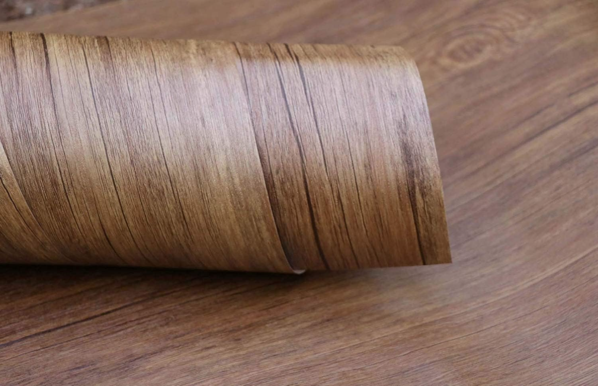 Wallnest Wood Grain Self Adhesive Vinyl Wallpaper, Furniture Sticker, Kitchen Cabinet Liner, Desktop and Door Covering Wall, Kitchen Cupboard & Shelf Liner Sheet