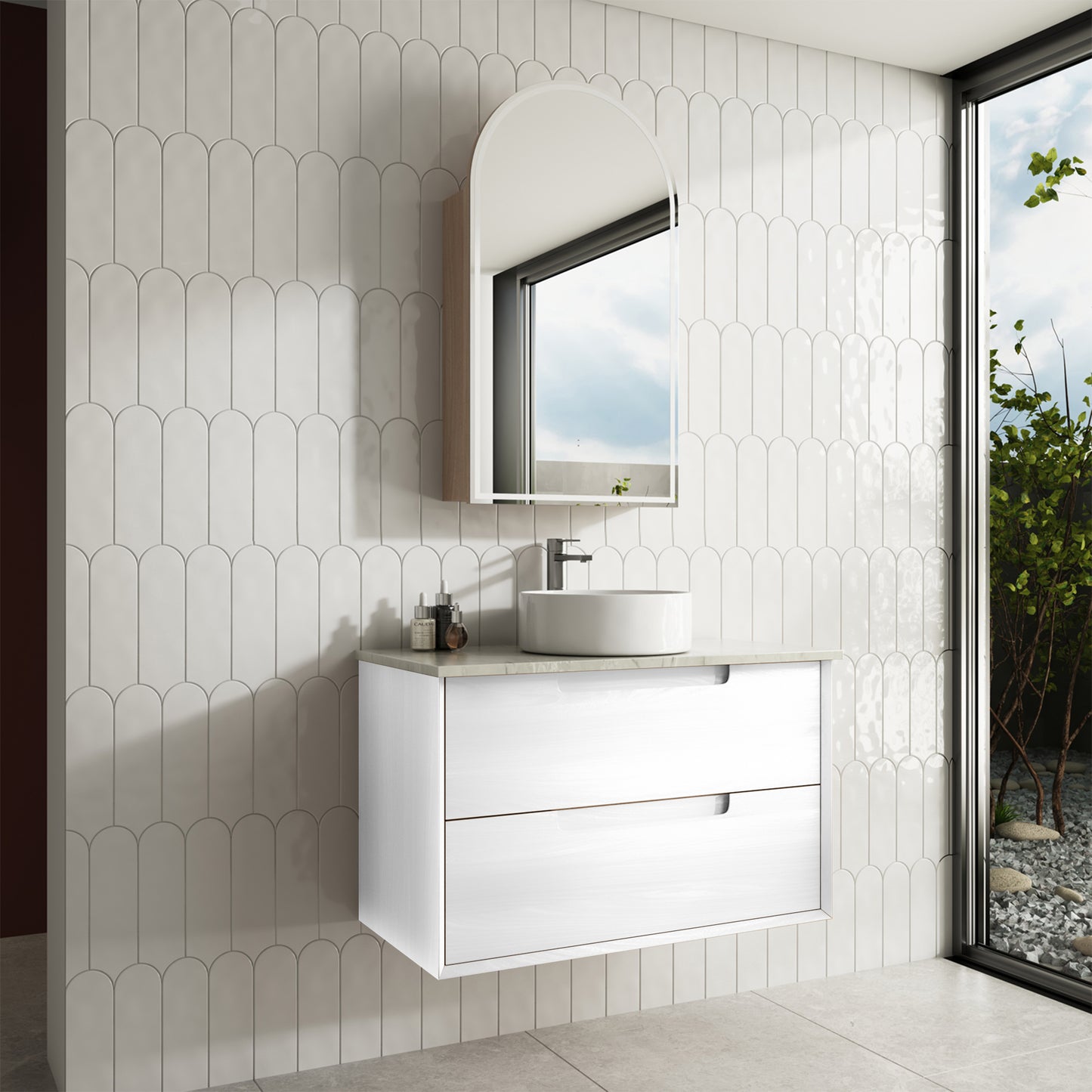 Wallnest White Glossy Vinyl Wallpaper, Self-Adhesive Decorative Film, Kitchen Cabinet Renovation Stickers, Waterproof Furniture Wrap enovation Furniture Decorative Film White Glossy