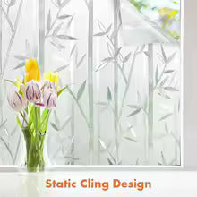 Wallnest Vinyl Frosted Privacy Glass Film for Glass, Office Decorative Sticker Wallpaper Vinyl Sheet for Door, Bathroom, Home UV Protection, Removable Decorative Film
