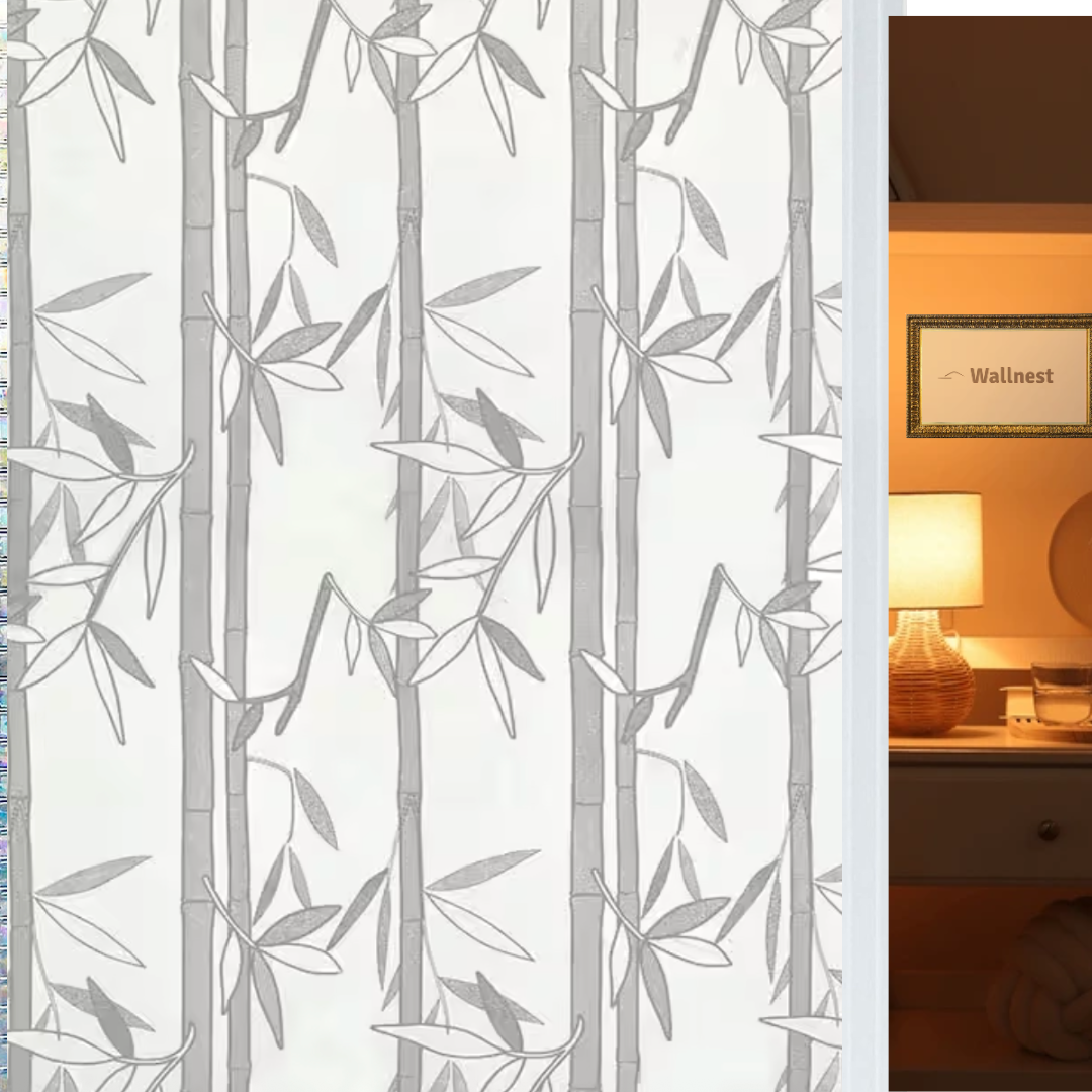 Wallnest Vinyl Frosted Privacy Glass Film for Glass, Office Decorative Sticker Wallpaper Vinyl Sheet for Door, Bathroom, Home UV Protection, Removable Decorative Film
