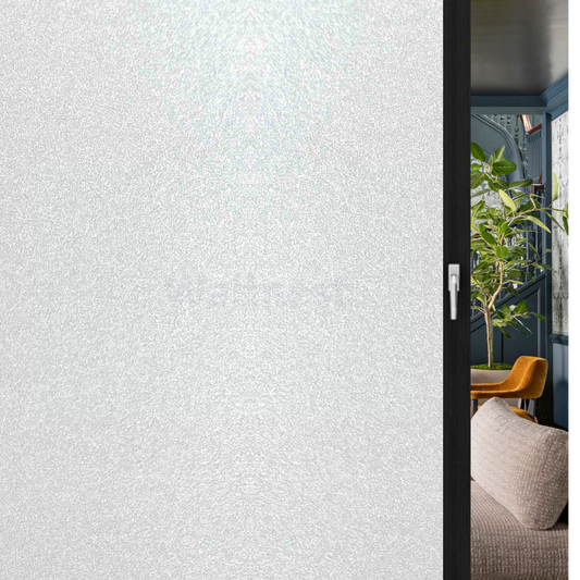 Wallnest Window Films Opaque Sparkle Frosted Home Security Self Adhesive for Bathroom Door Window Heat Control Anti UV Privacy Self-Adhesive, Heat Control, UV Protection