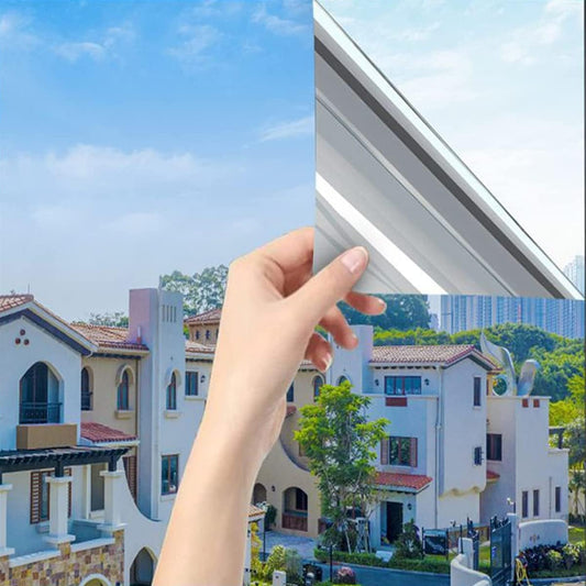 Wallnest One-Way Privacy Window Film, UV Blocking, Heat Control, Reflective Glass Tint for Home and Office Living Room Glass Vinyl Daytime Privacy, Sun Blocking Anti UV Reflective