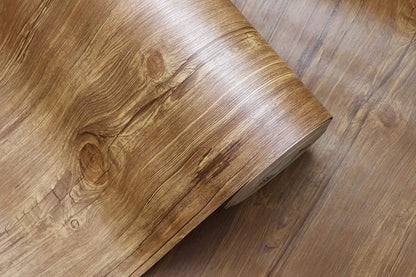 Wallnest Wood Grain Self Adhesive Vinyl Wallpaper, Furniture Sticker, Kitchen Cabinet Liner, Desktop and Door Covering Wall, Kitchen Cupboard & Shelf Liner Sheet