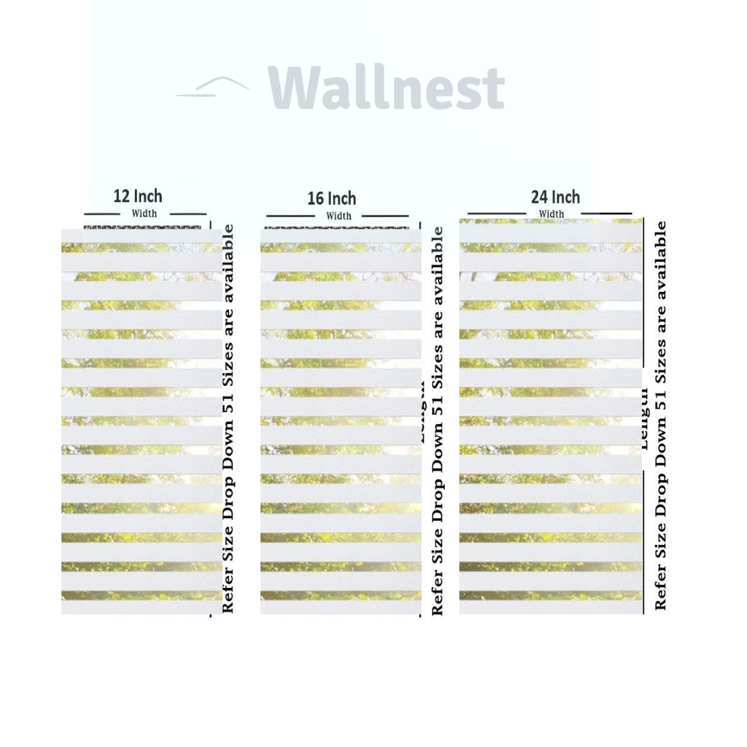 Wallnest Frosted Window Privacy Film – Self-Adhesive Vinyl for Glass Doors, Bathroom, Office, Living Room & Meeting Room – No Glue, Easy to Apply & Remove, UV Protection